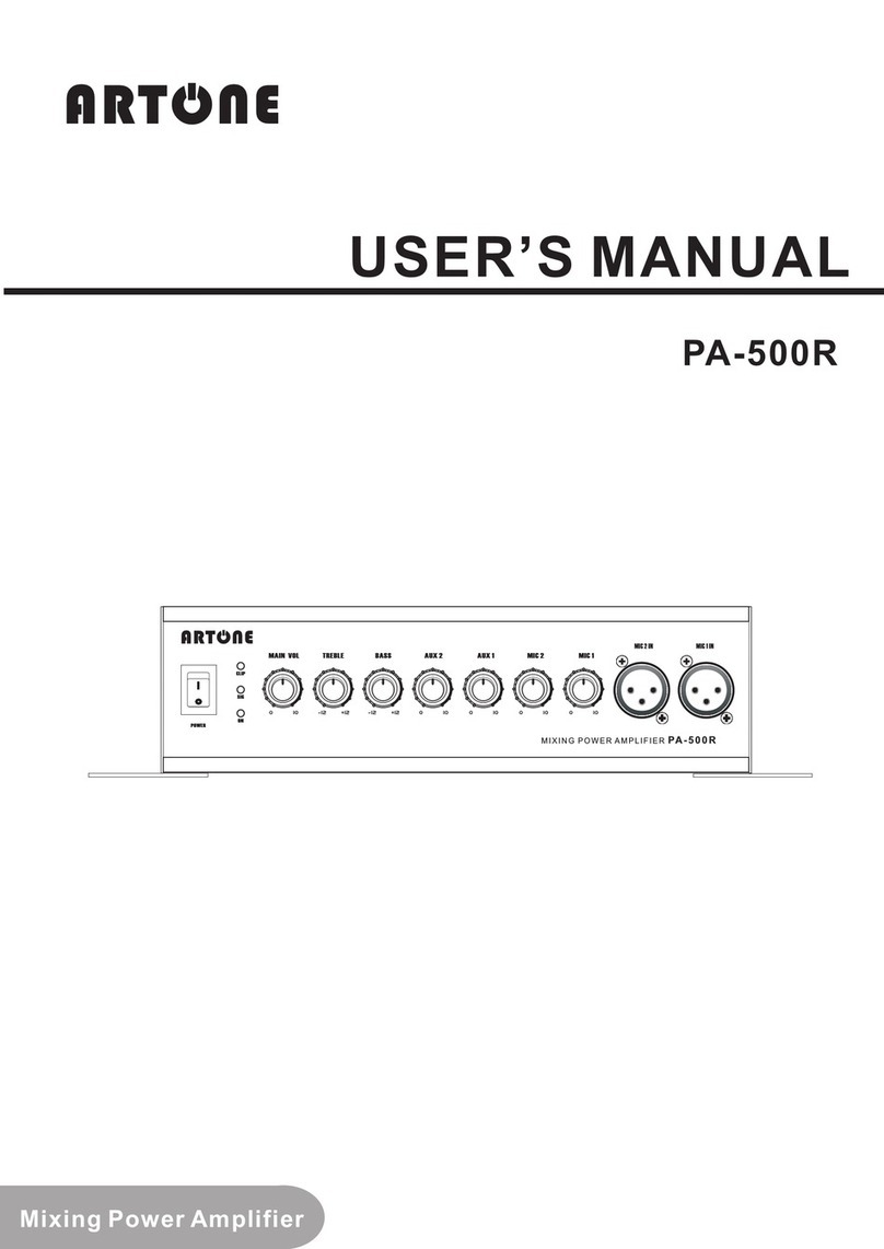 Artone PA-500R user manual
