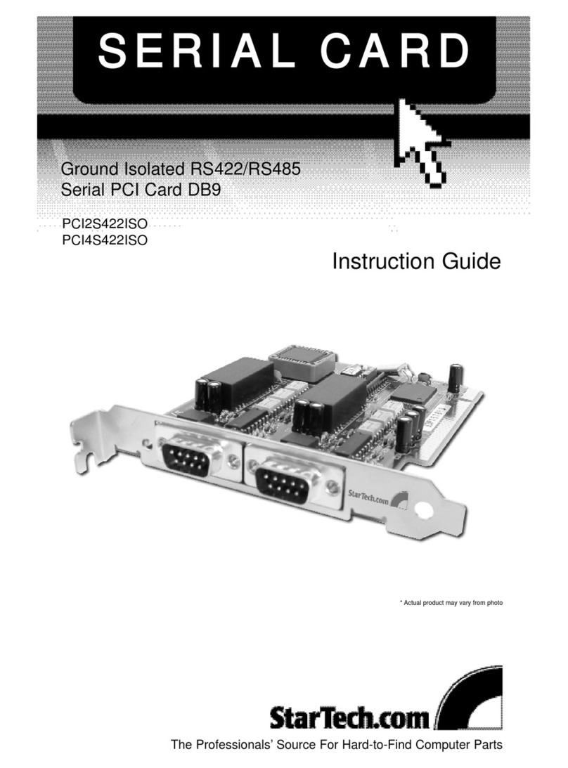StarTech.com PCI4S422ISO Manual