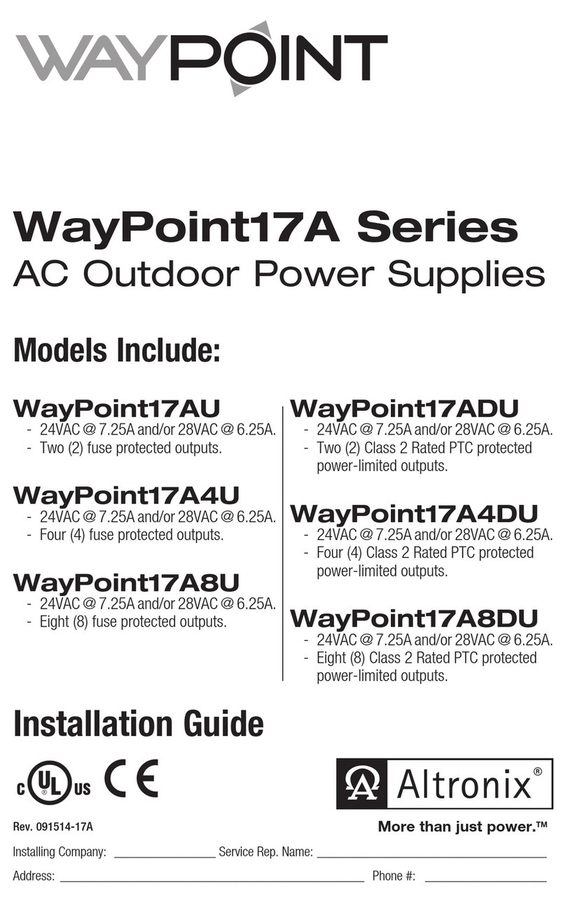 Altronix WayPoint17A User manual