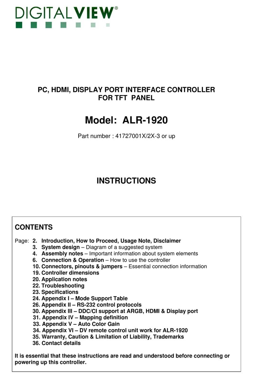 digitalview ALR-1920 instructions