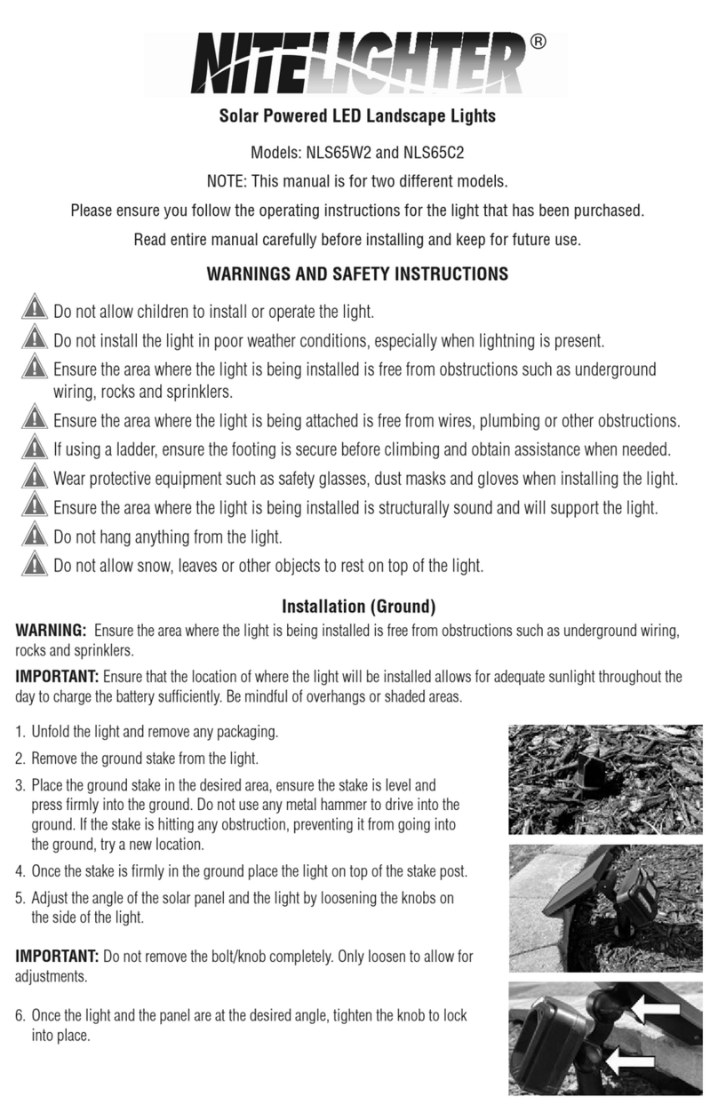 Nitelighter NLS65W2 quick start guide
