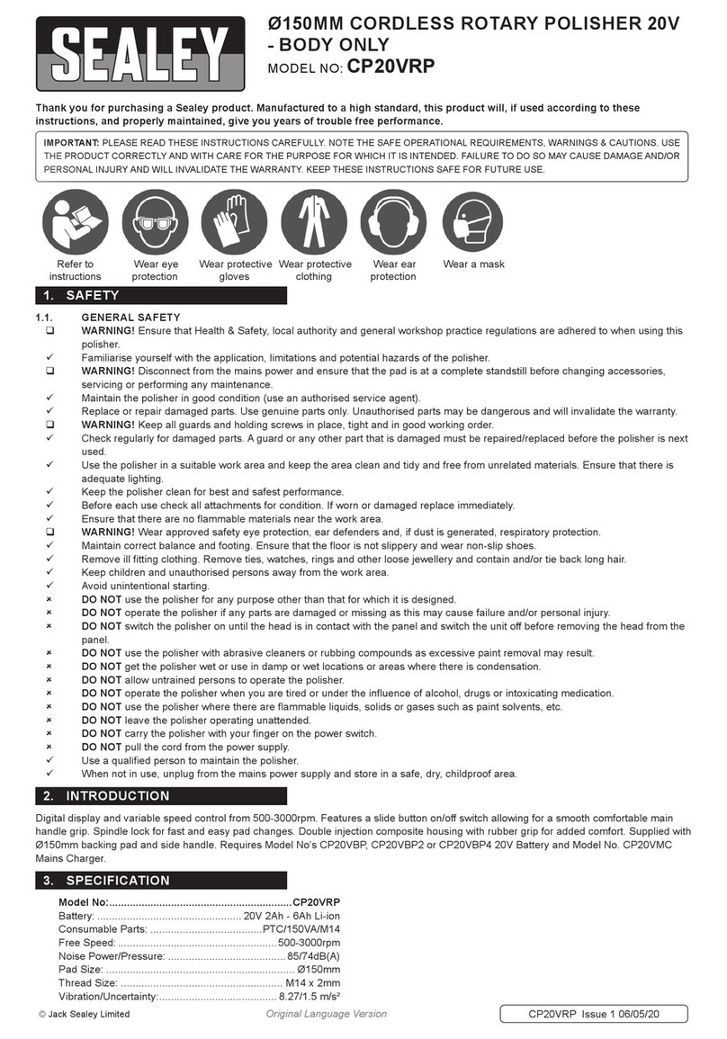 Sealey CP20VRP User manual Sealey CP20VRP User manual