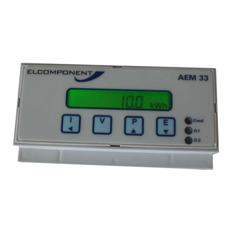 Elcomponent AEM33 V 485 DIN User manual Elcomponent AEM33 V 485 DIN User manual