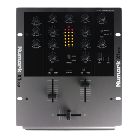 Numark X1USB User manual Numark X1USB User manual