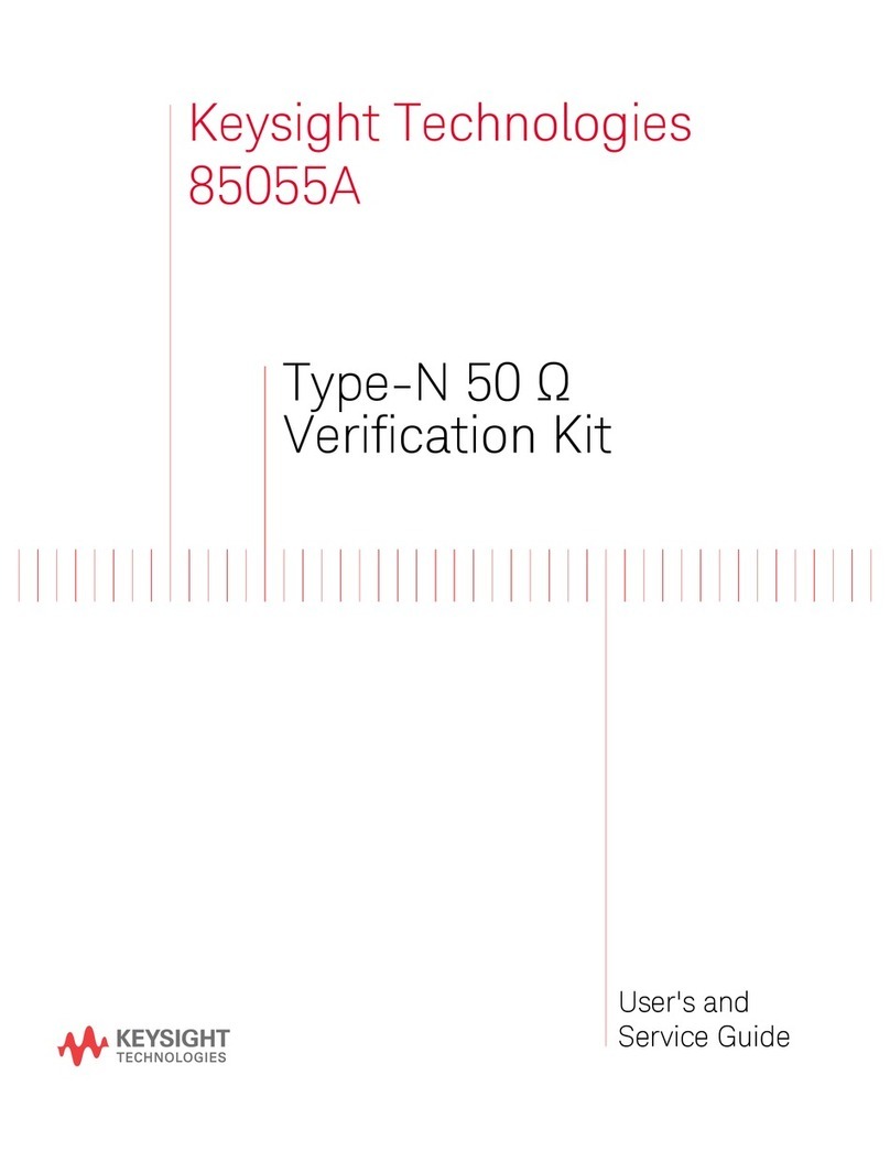 Keysight Technologies 85055A User's and service guide