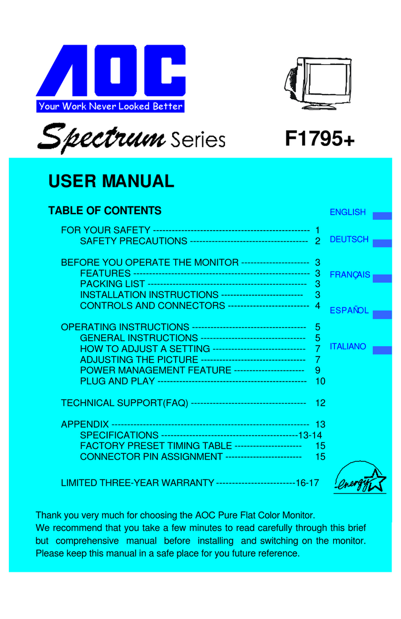 AOC Spctrum Series User manual