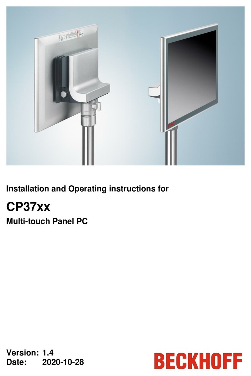 Beckhoff CP37 Series Installation and operating instructions