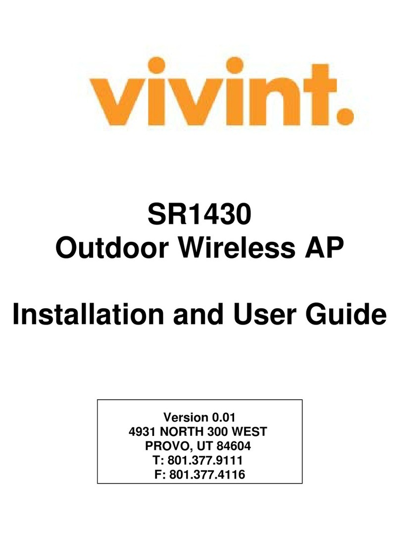 Vivint SR1430 User manual