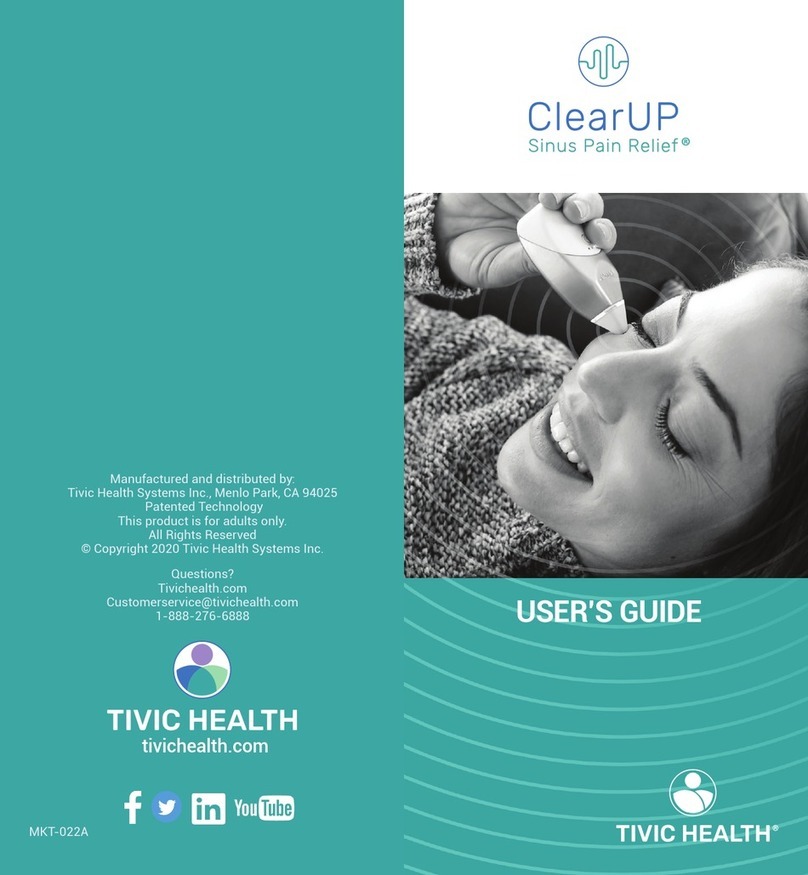 Tivic Health ClearUP Sinus Pain Relief user guide
