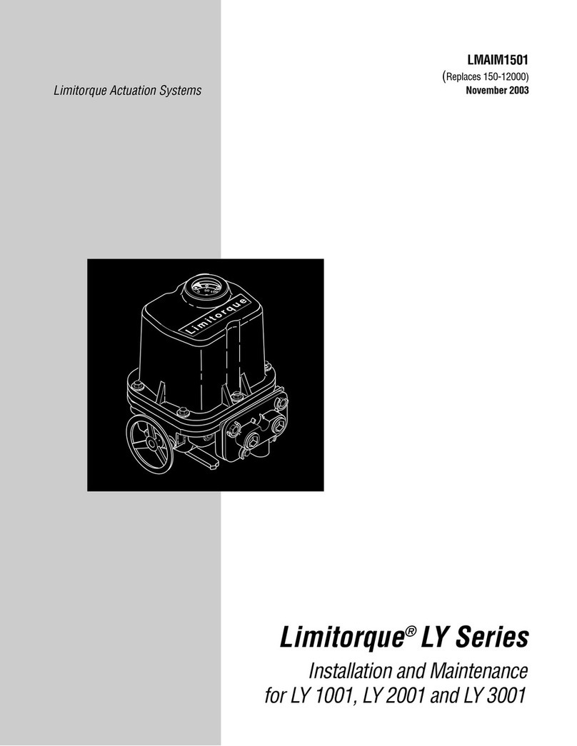 Limitorque LY Series Installation and Maintenance