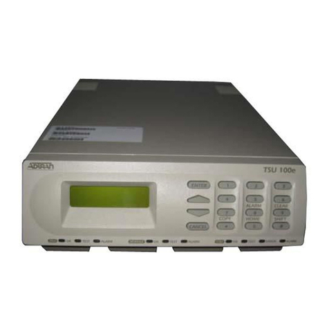 ADTRAN TSU 100 user manual