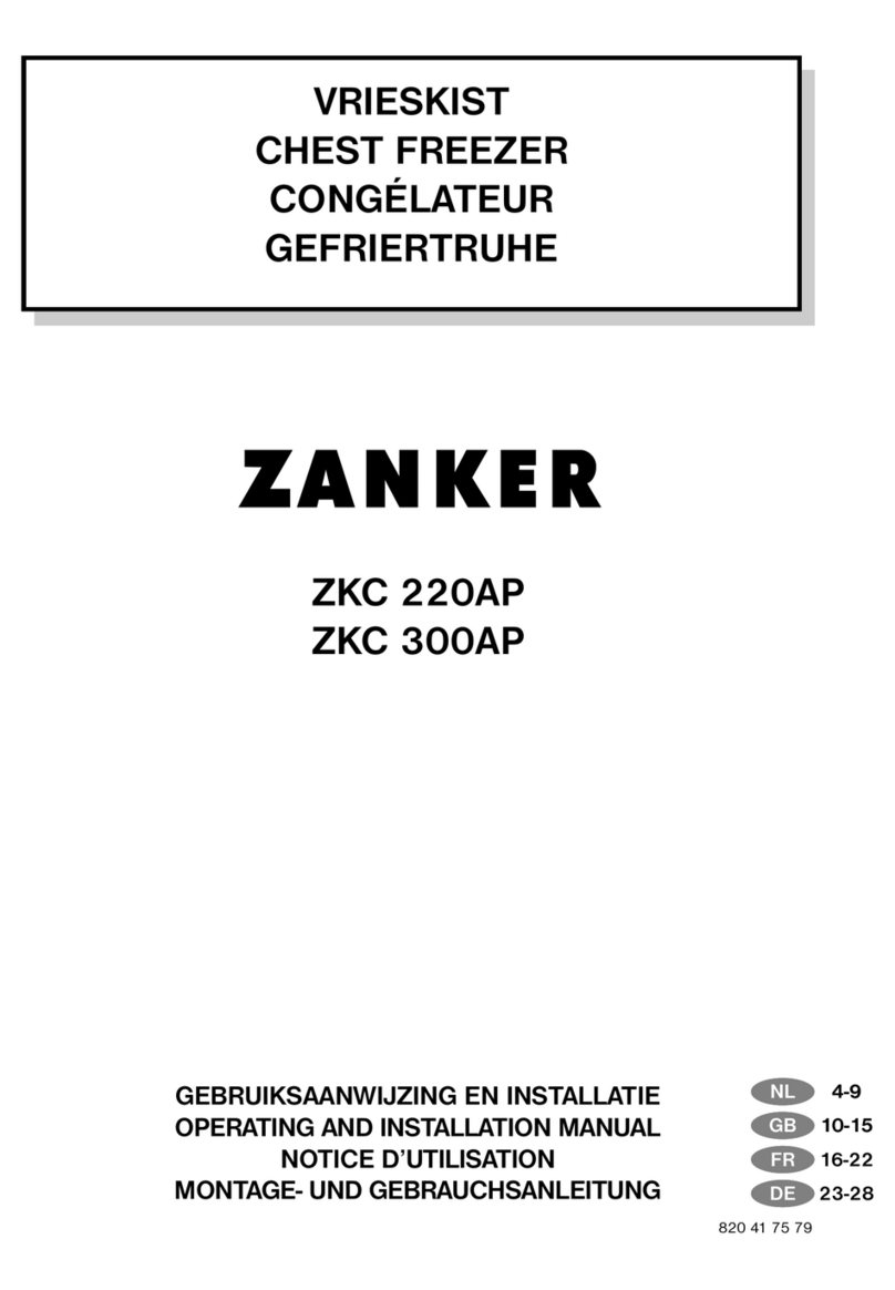 ZANKER ZKC220AP operatind and Installation manual