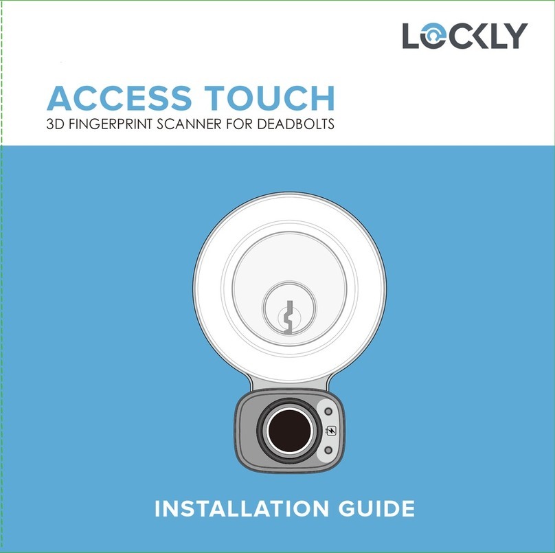 Lockly ACCESS TOUCH installation guide