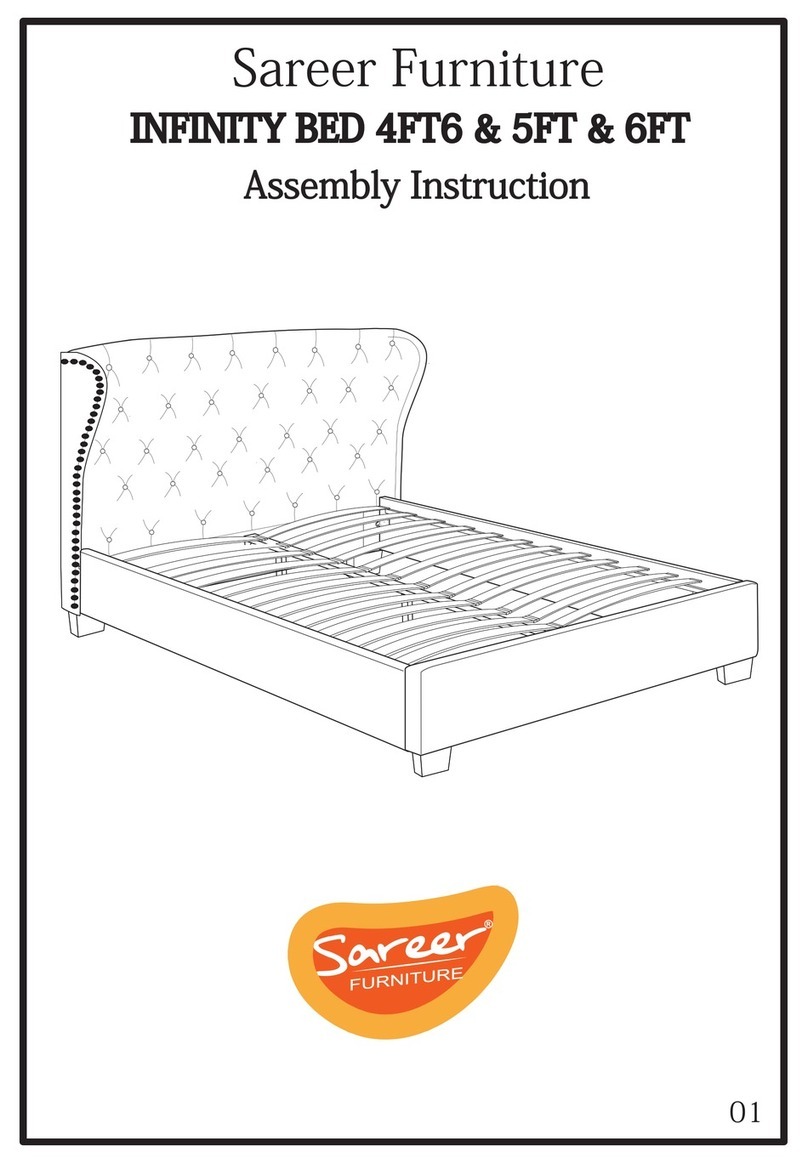Sareer INFINITY BED 4FT6 Assembly instruction