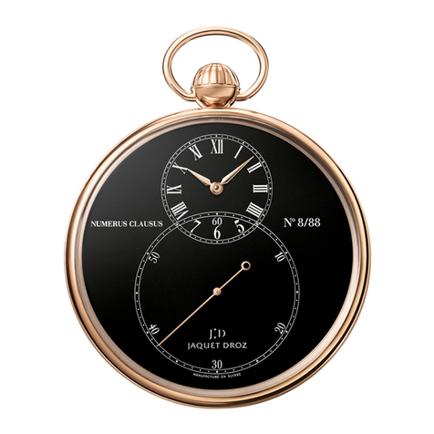 Swatch Jaquet Droz THE POCKET WATCH Instructions for use