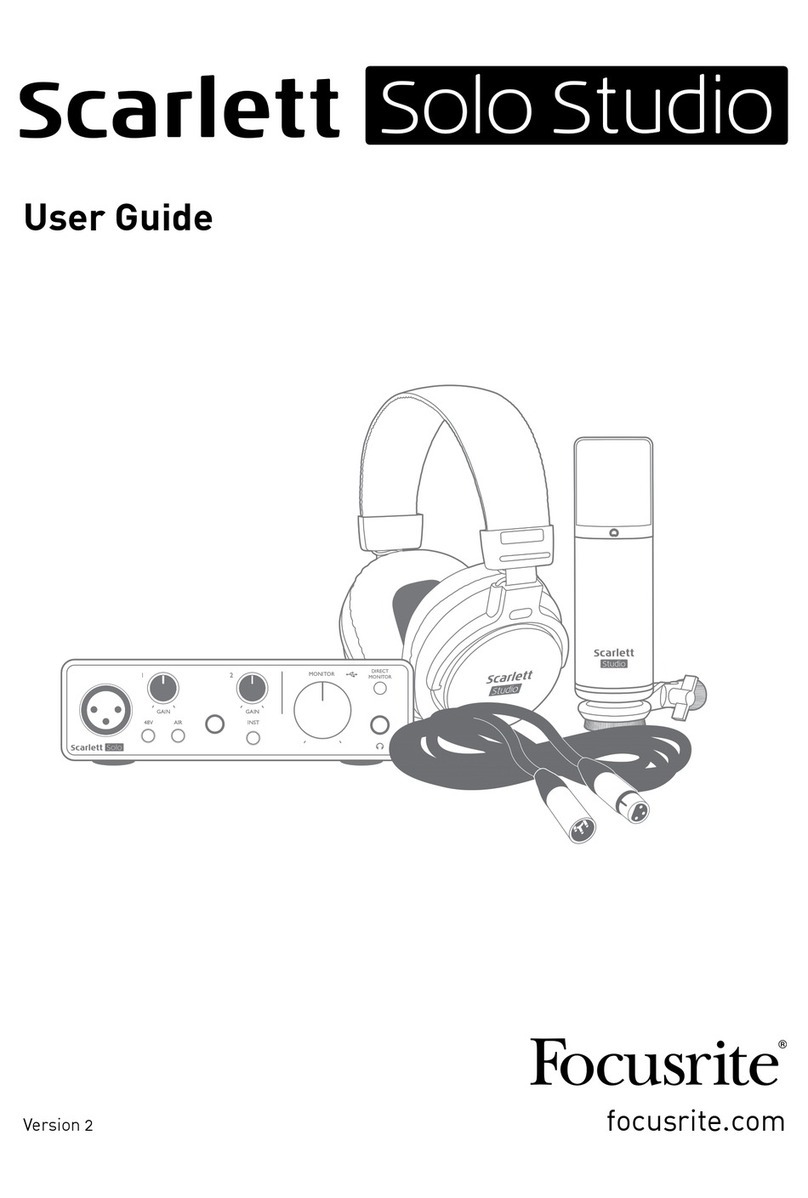 Focusrite Scarlett Third Generation Series user guide