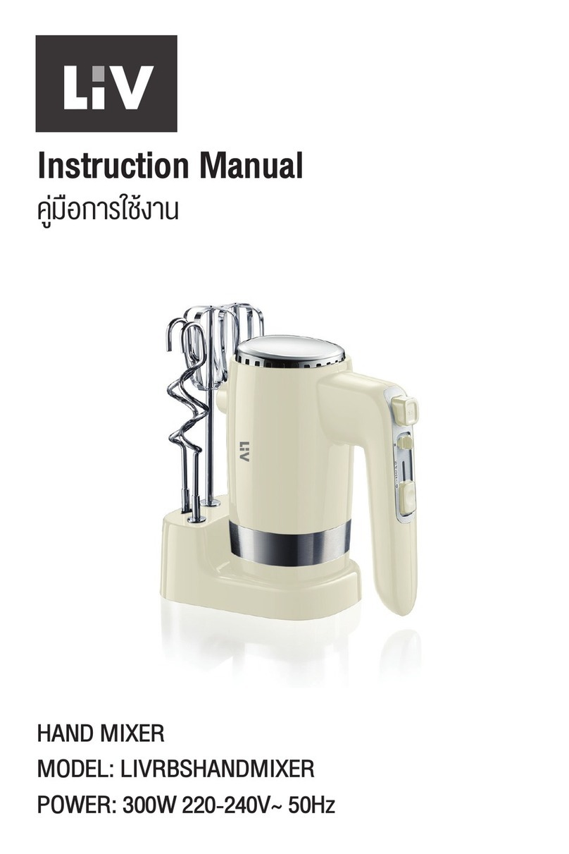 LIV LIVRBSHANDMIXER User manual