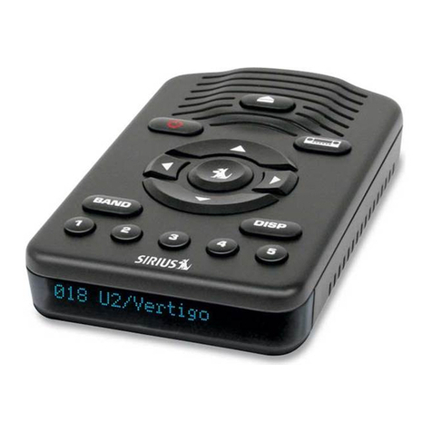 Sirius Satellite Radio One SV1 User and installation guide