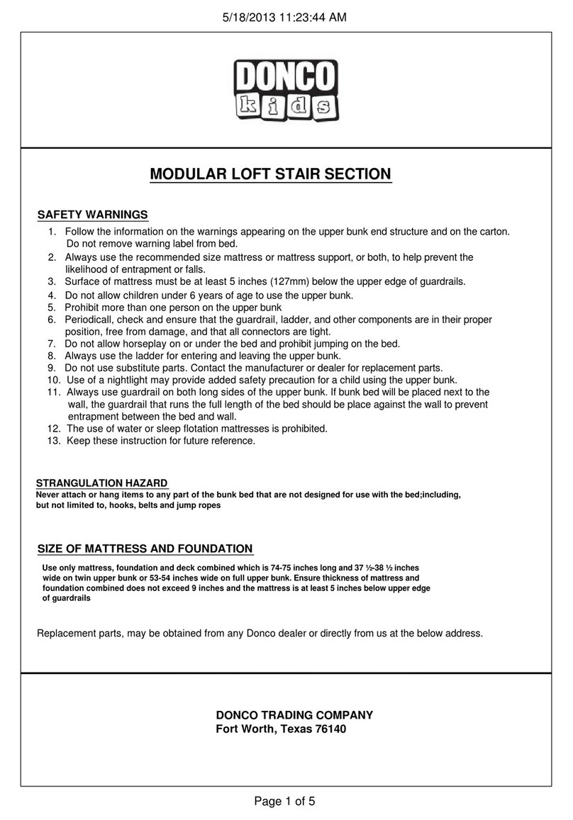 Donco kids 1206 Assembly instructions
