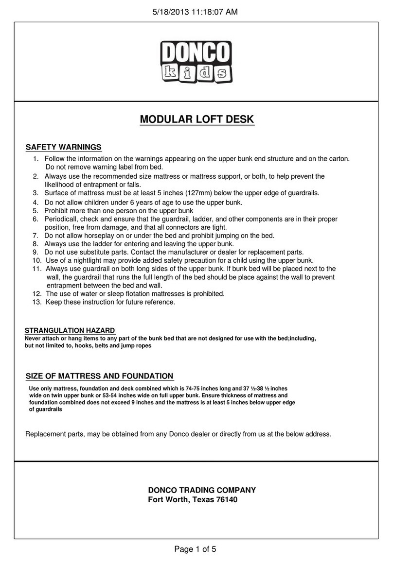 Donco kids 1201 Assembly instructions