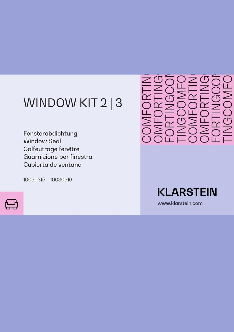 Klarstein WINDOW KIT 2 manual