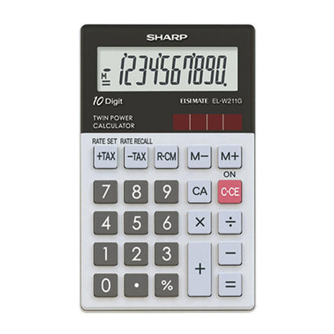 Sharp Elsi Mate EL-W211G User manual
