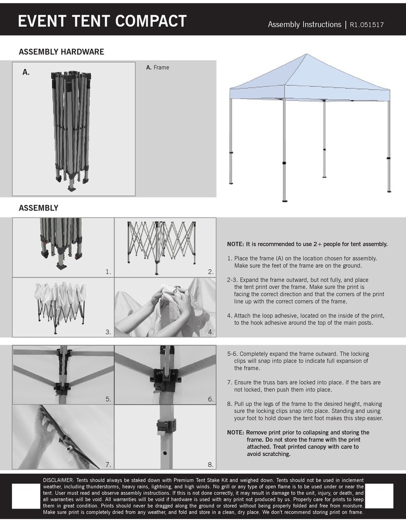 Vispronet EVENT TENT COMPACT Assembly instructions