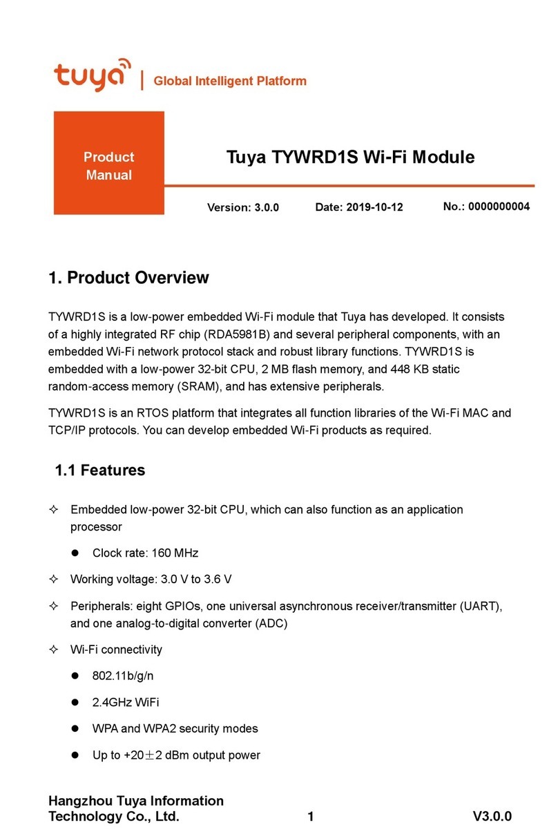 TUYA TYWRD1S product manual