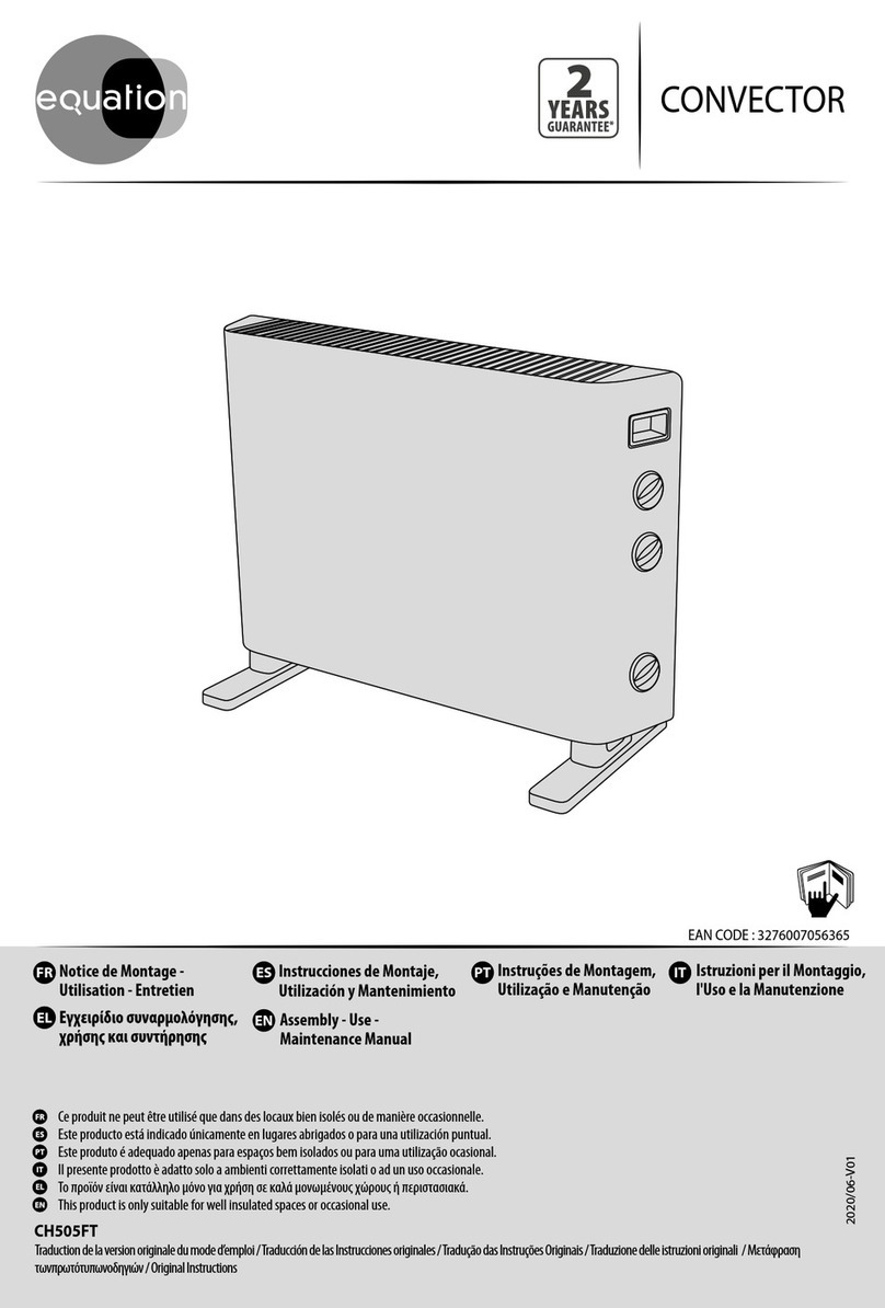 EQUATION CH505FT Assembly, Use, Maintenance Manual