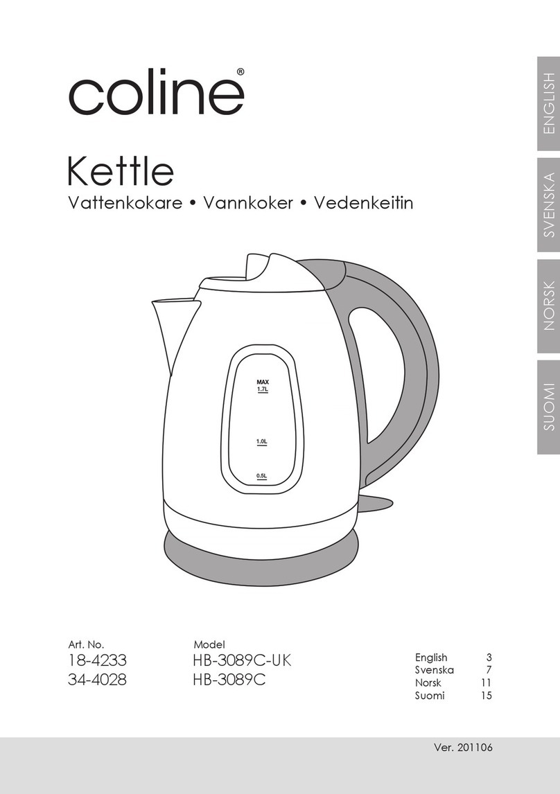 Coline HB-3089C-UK manual
