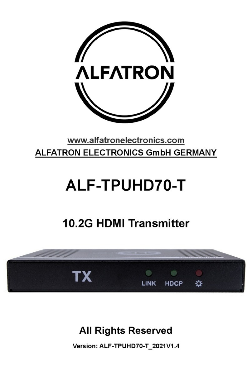 ALFAtron ALF-TPUHD70-T user manual