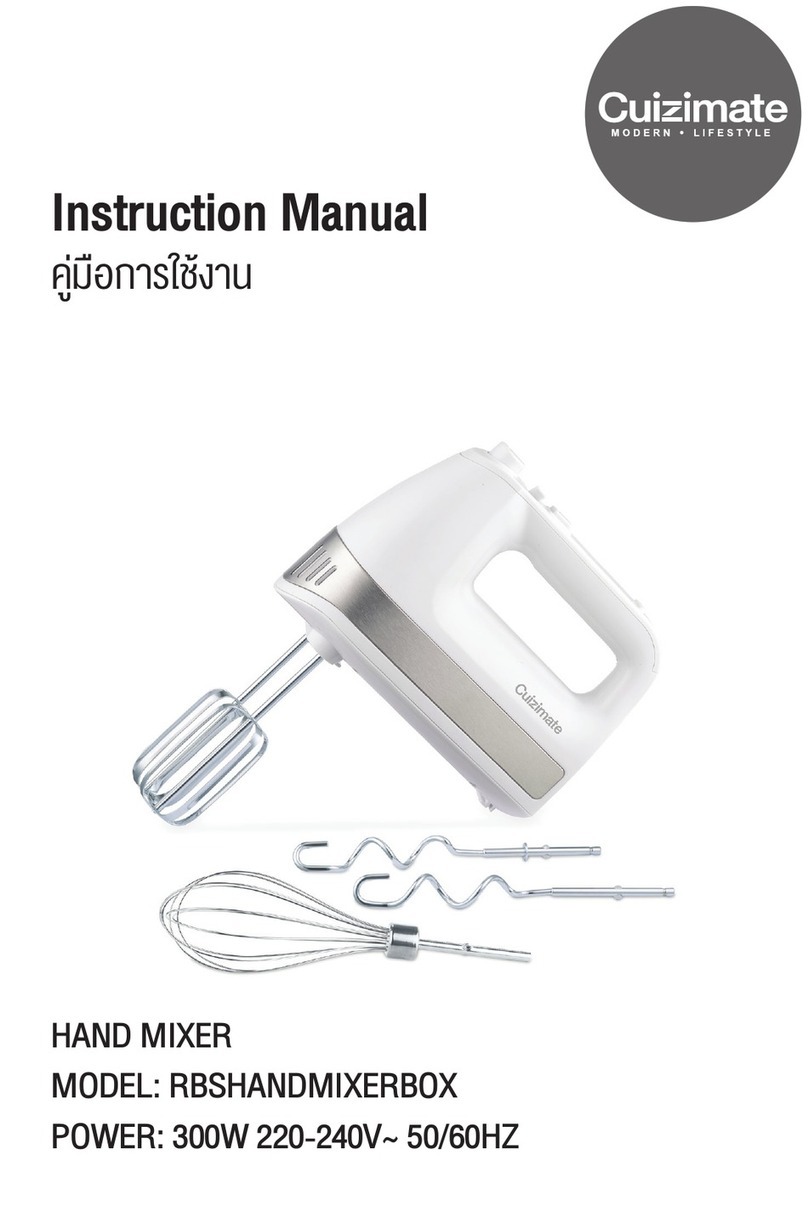 Cuizimate RBSHANDMIXERBOX instruction manual