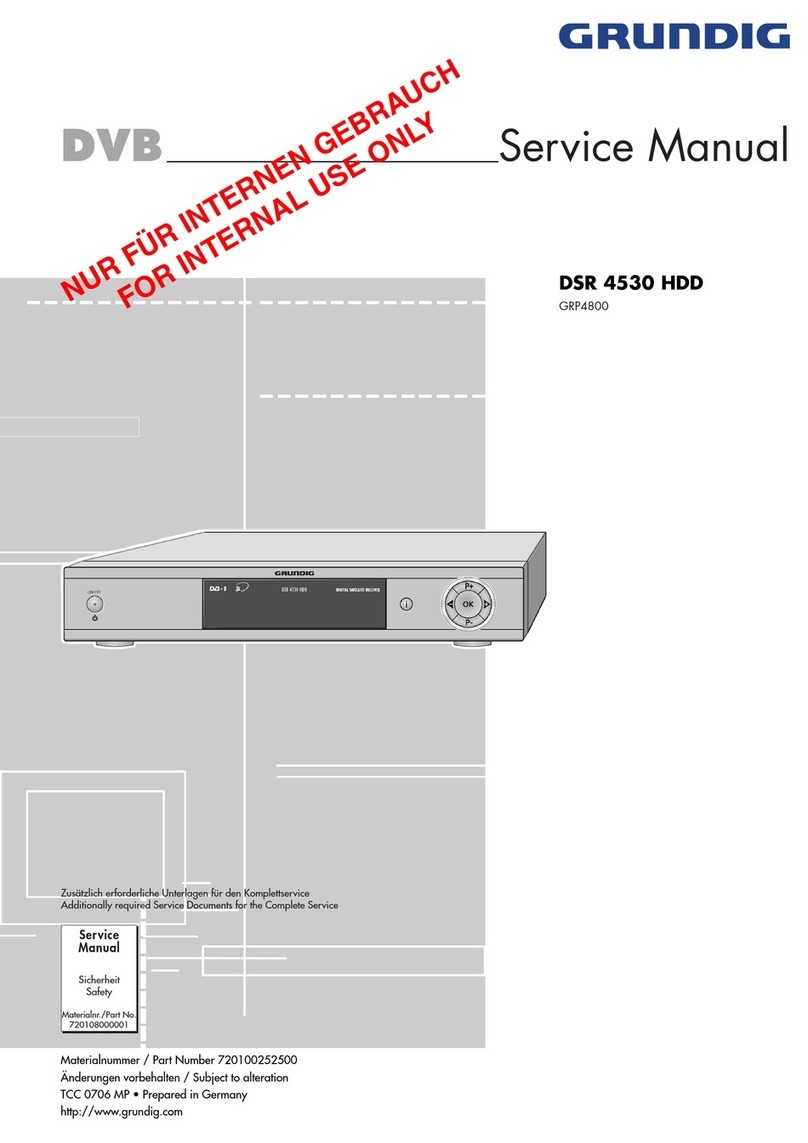 Grundig DSR 4530 HDD User manual Grundig DSR 4530 HDD User manual