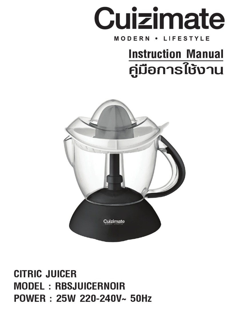 Cuizimate RBSJUICERNOIR instruction manual