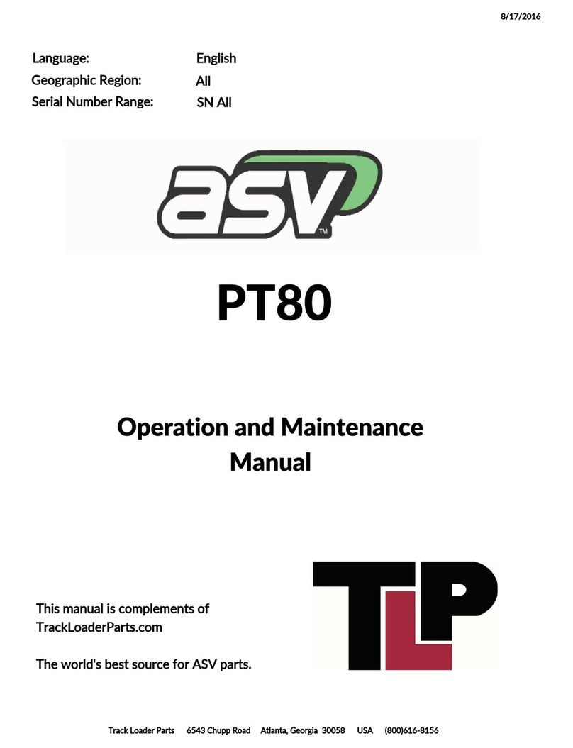 ASV PT-80 Operation and maintenance manual