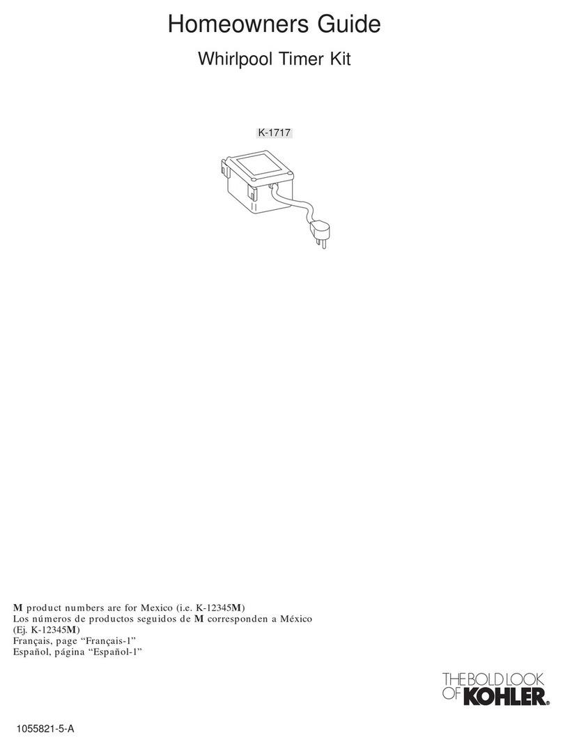 Kohler K-1717 Assembly instructions Kohler K-1717 Assembly instructions