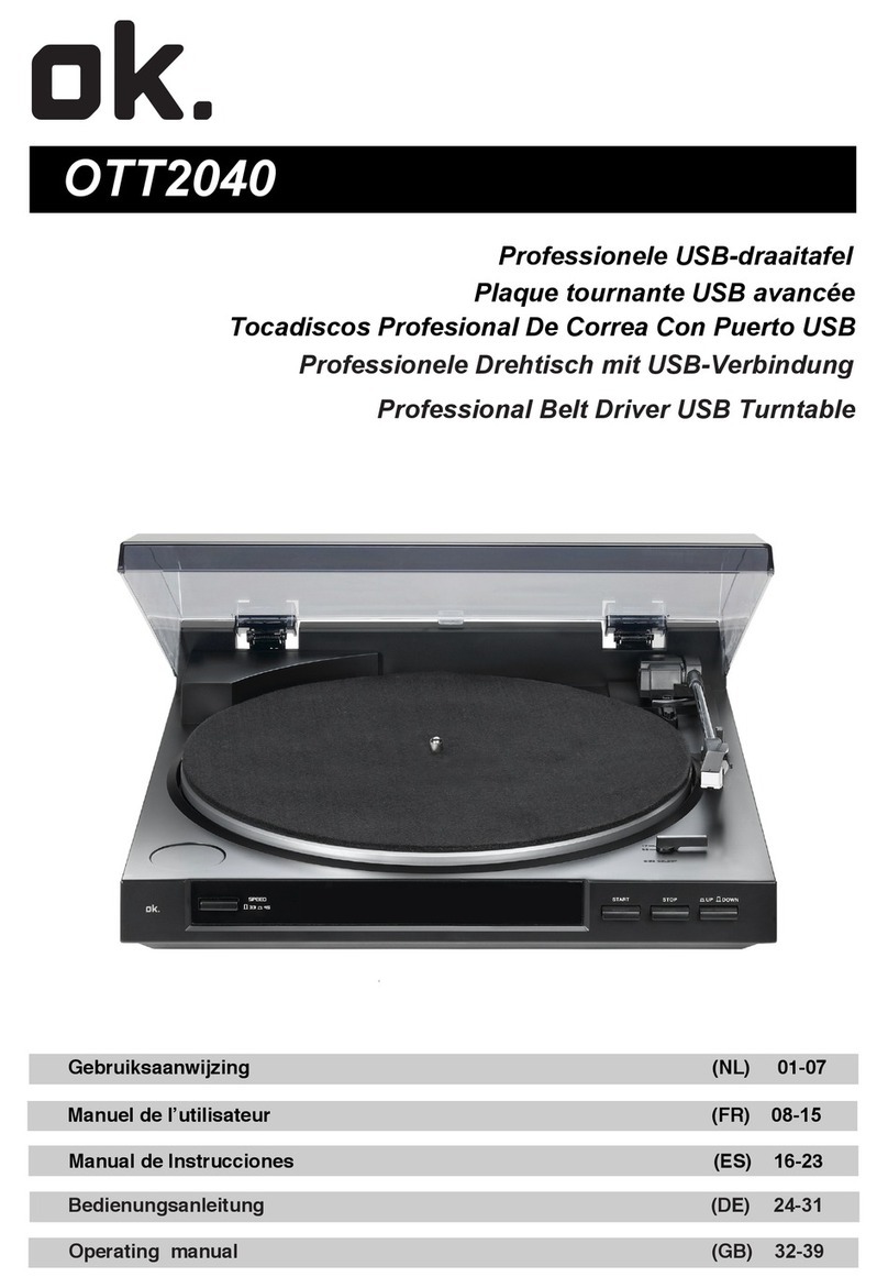 O.K. OTT2040 operating manual