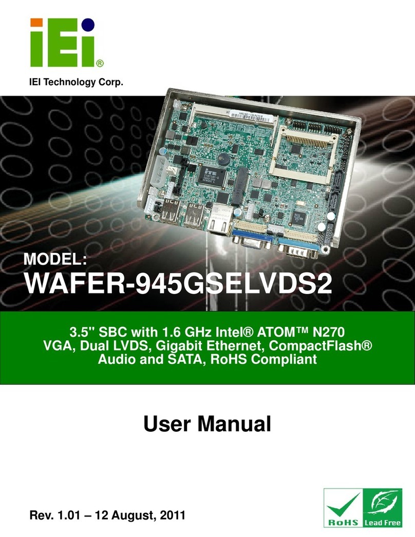 IEI Technology WAFER-945GSELVDS2-N270-R10 User manual