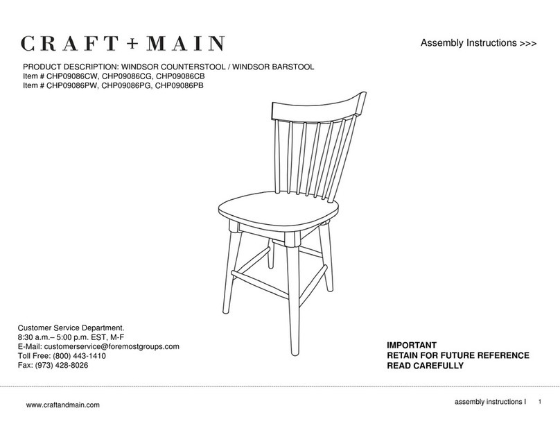 Craft+Main CHP09086CW Assembly instructions
