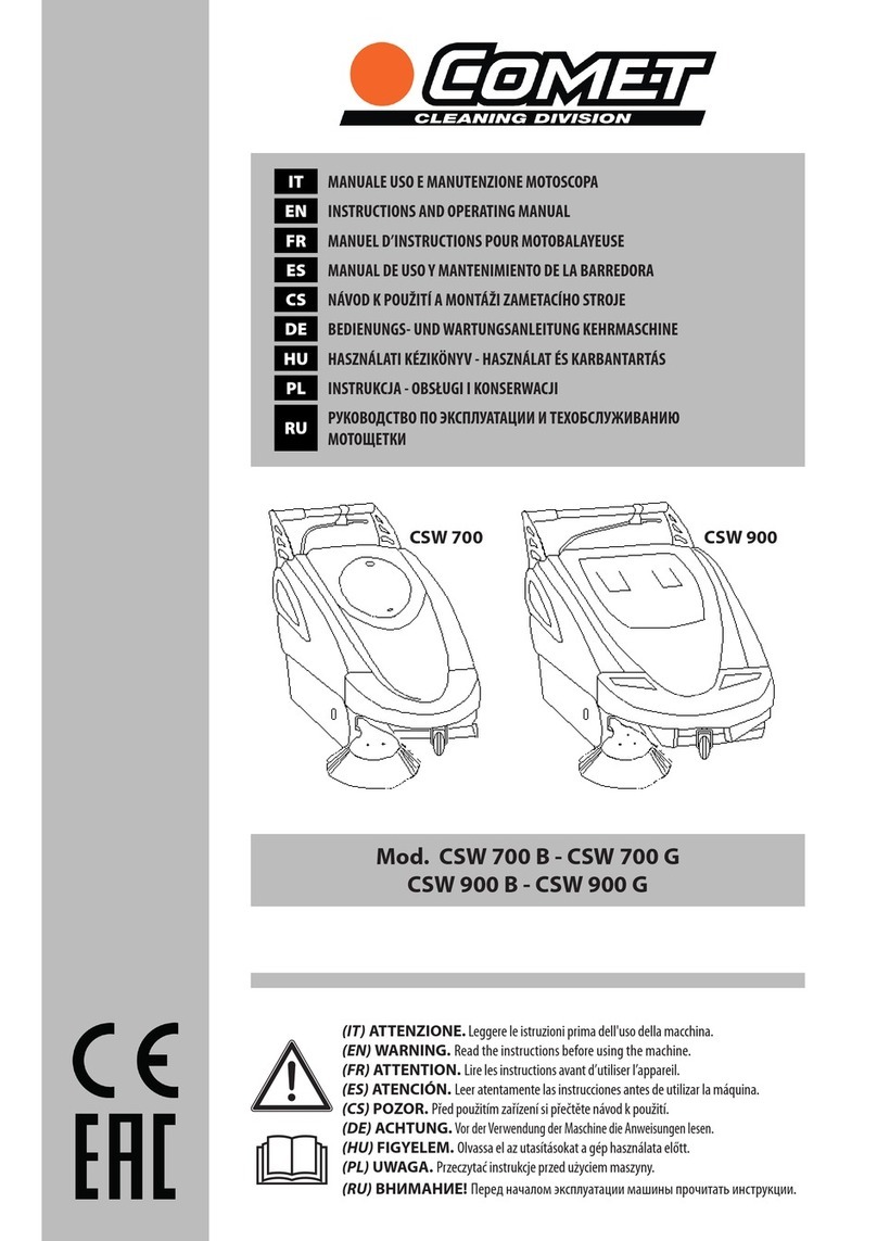 Comet CSW 700 Instructions and operating manual