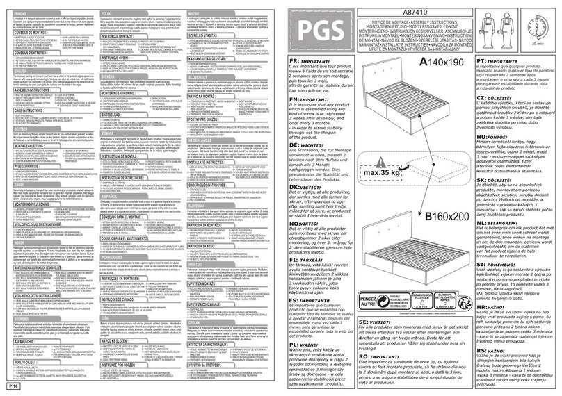 PGS A87410 Assembly instructions