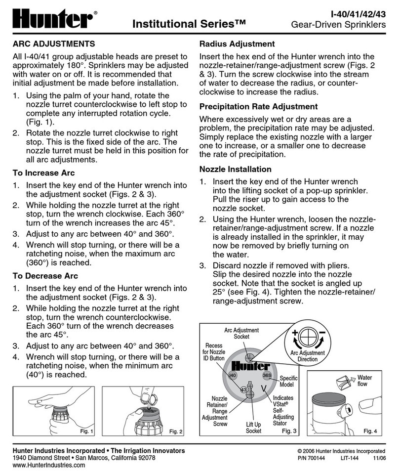 Hunter Institutional I-40 User manual