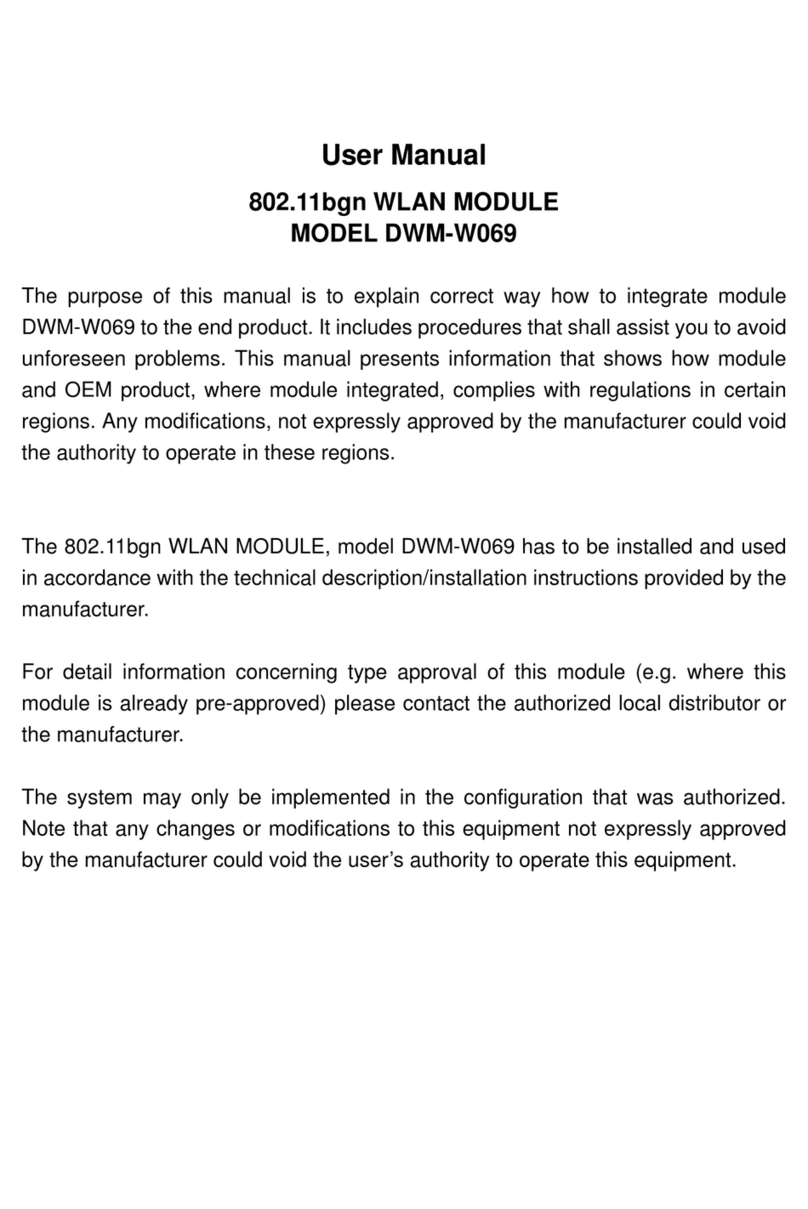 Sony DWM-W069 user manual
