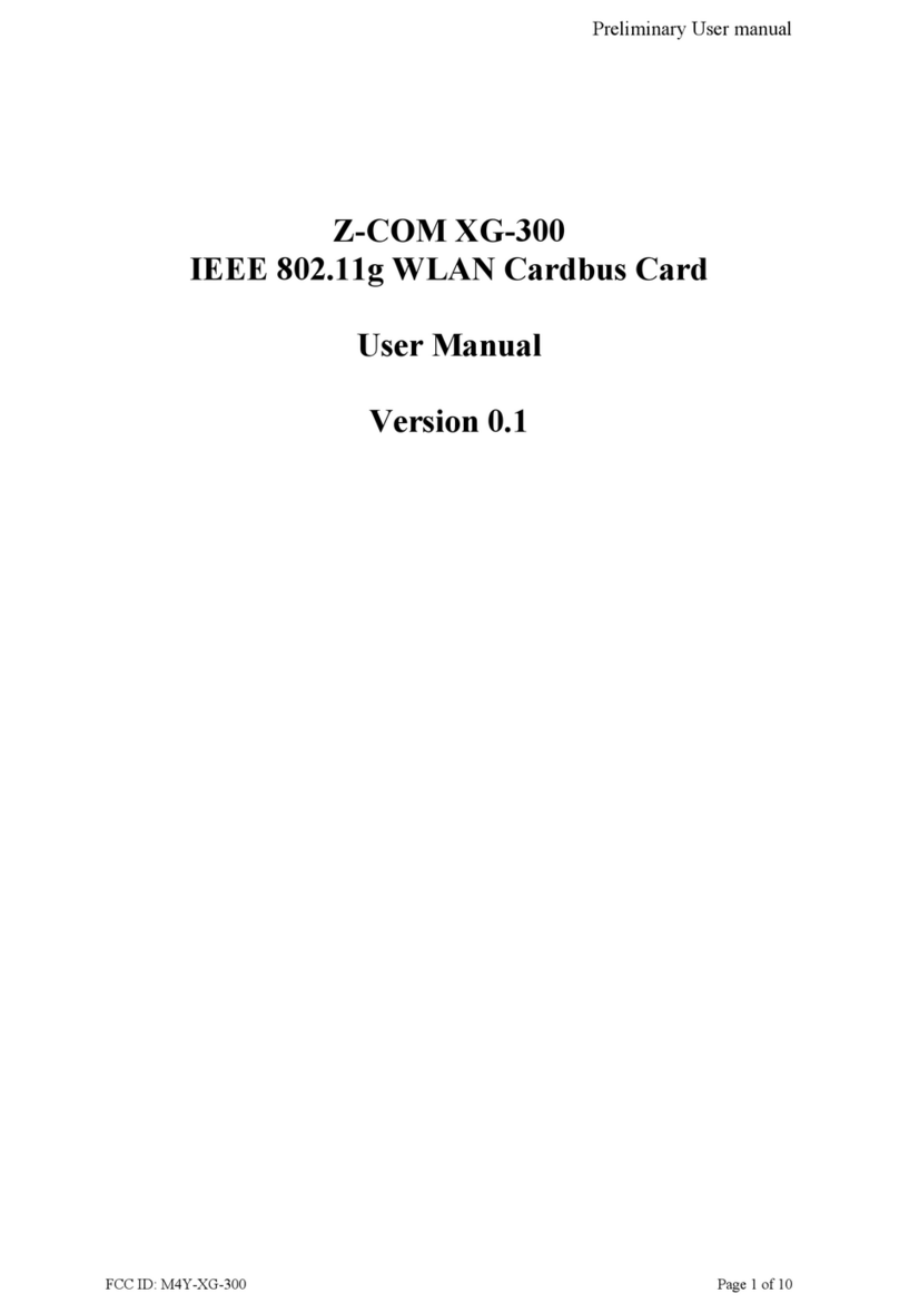 Zcom XG-300 user manual