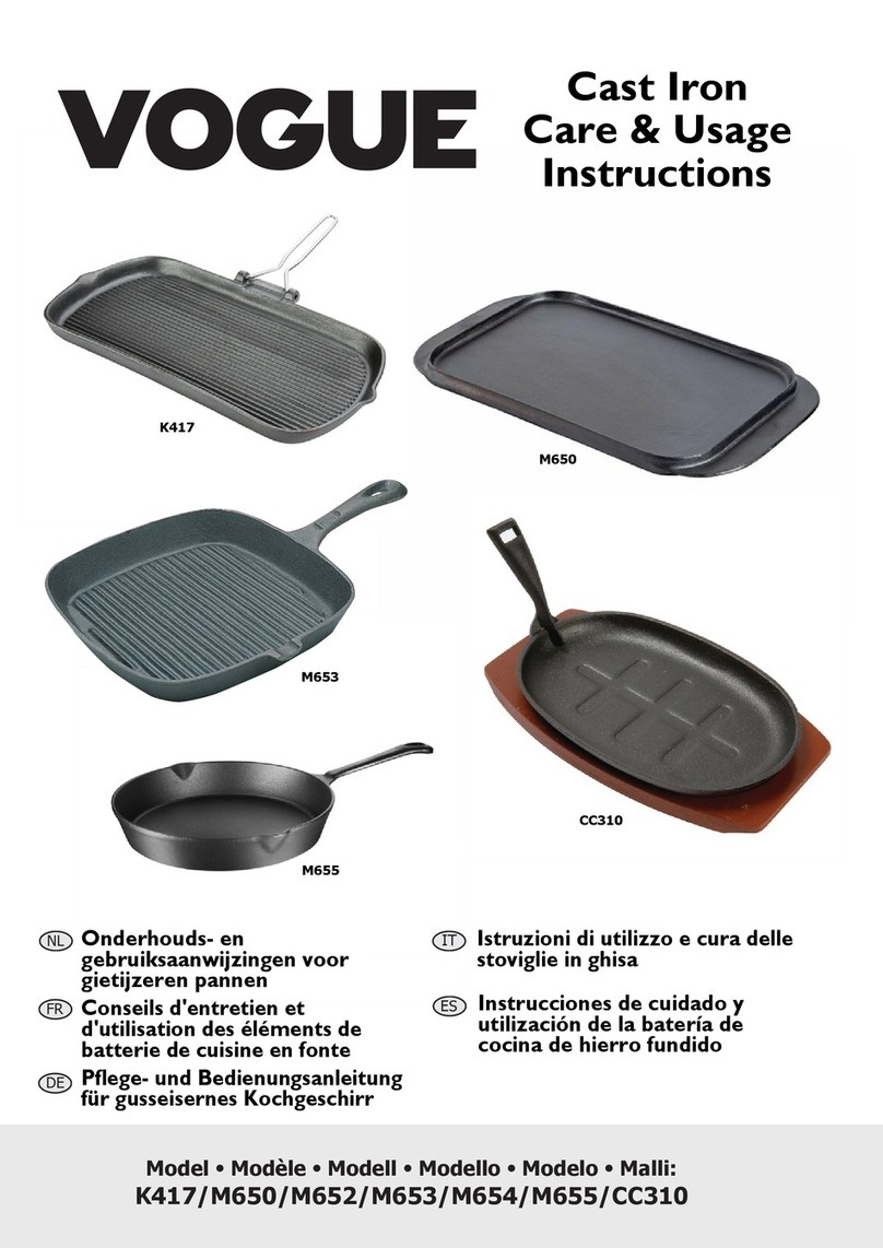 Vogue K417 Care & usage
