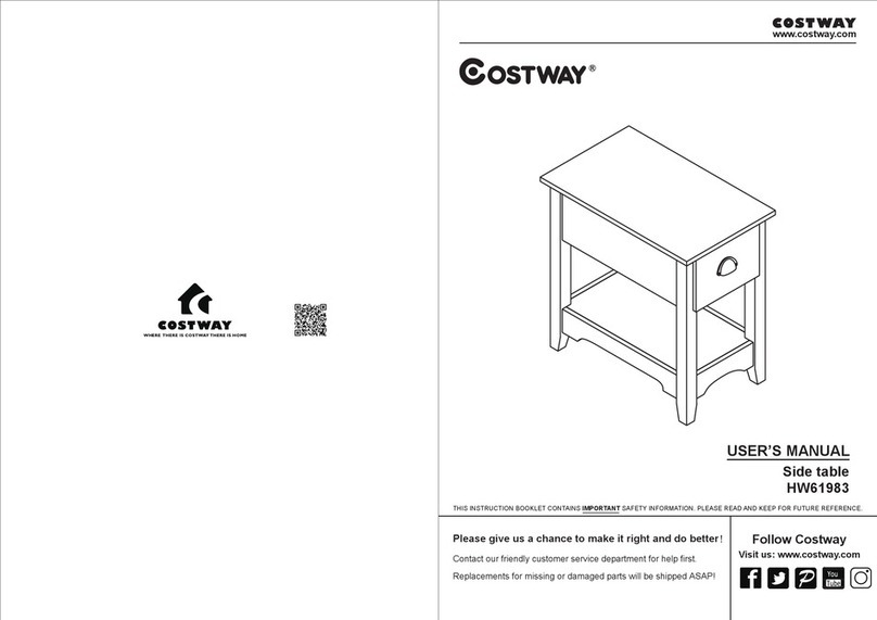 Costway HW61983 User manual Costway HW61983 User manual