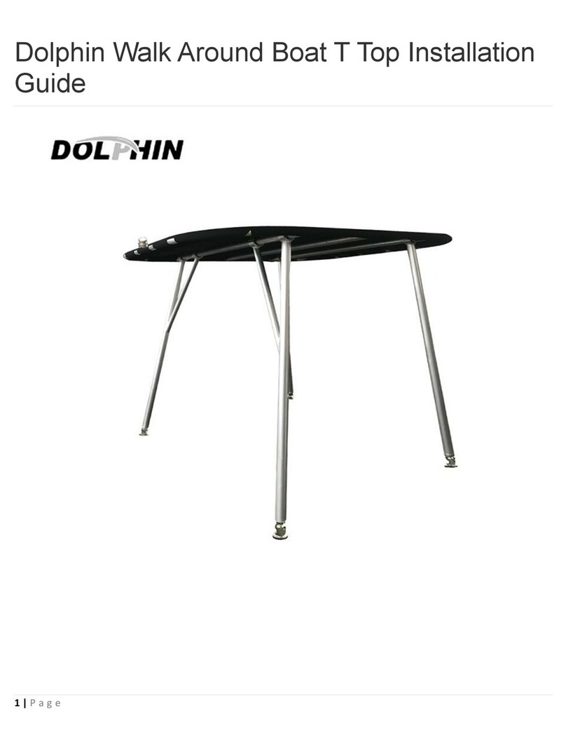 Dolphin Walk Around Boat T Top installation guide