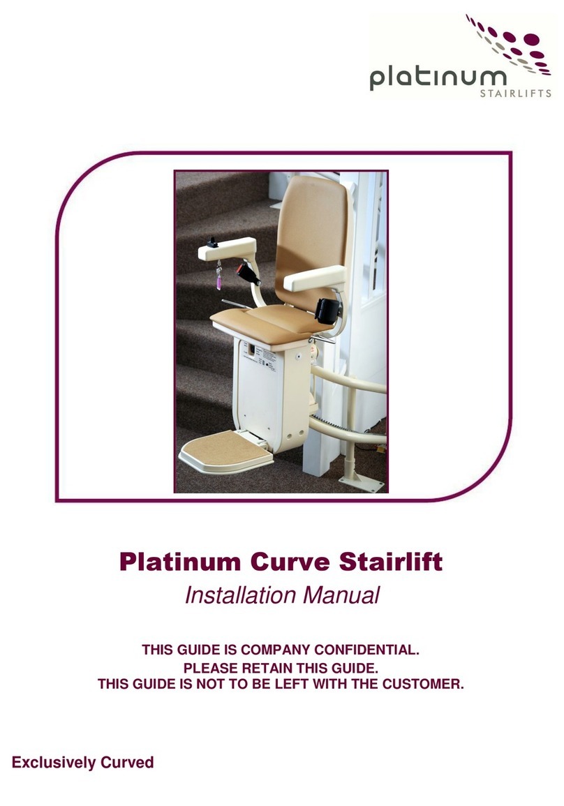 Platinum Curve Stairlift installation manual Platinum Curve Stairlift installation manual