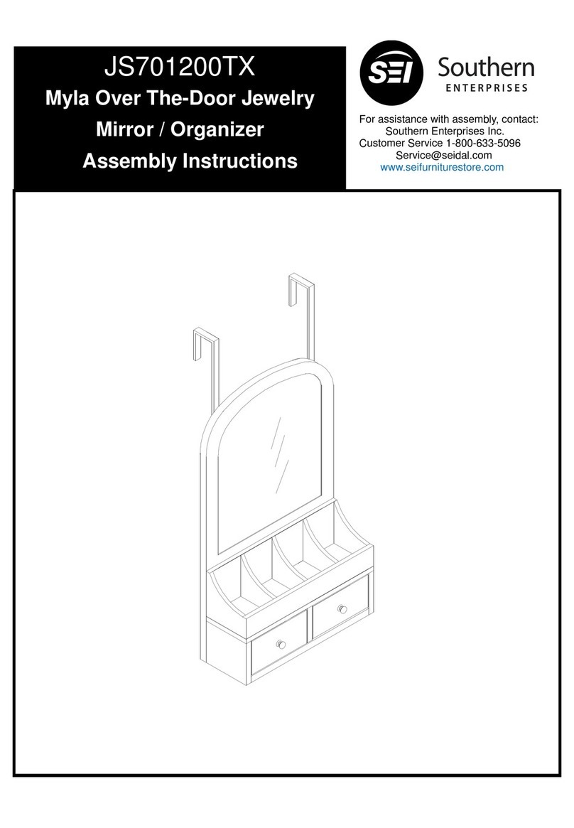 Southern Enterprises JS701200TX Assembly instructions Southern Enterprises JS701200TX Assembly instructions
