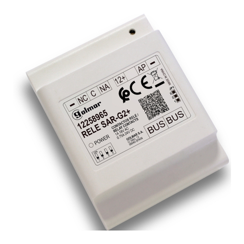 golmar SAR-G2+ instruction manual